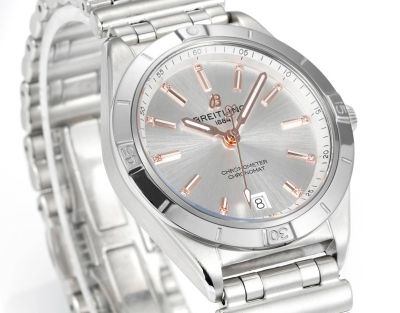 Breitling Chronomat Automatic 36  2824 Movement Stainless Steel Silver Dial Watch